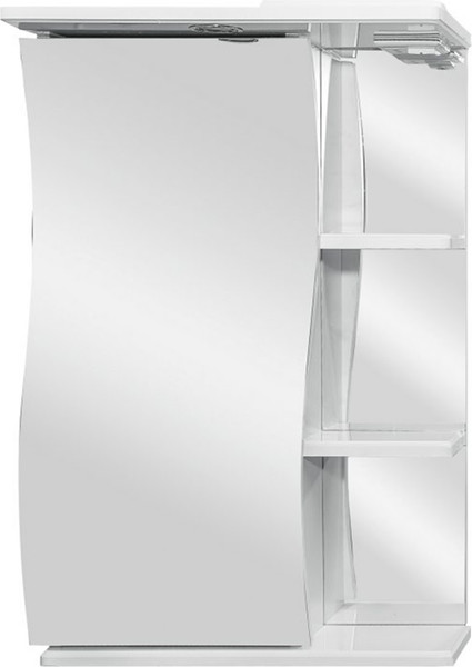 Шкаф с зеркалом для ванной Tivoli Стиль Волна 50 / 470562 - фото