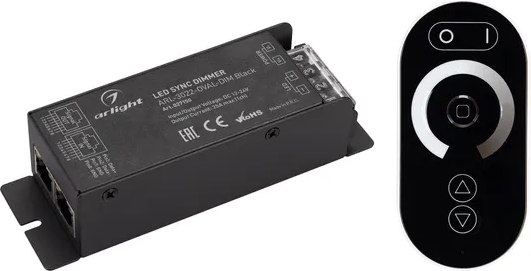 Диммер для светодиодной ленты Arlight ARL-3022-OVAL-DIM Black / 027150 - фото