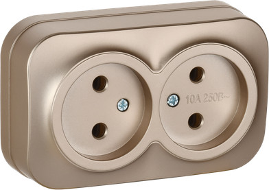 Розетка IEK Glory ERH20-K37M-10 - фото