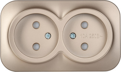 Розетка IEK Glory ERH23-K37M-10