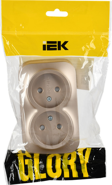 Розетка IEK Glory ERH23-K37M-10