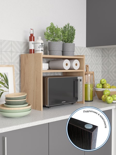 Полка Горизонт Мебель Асти под микроволновку