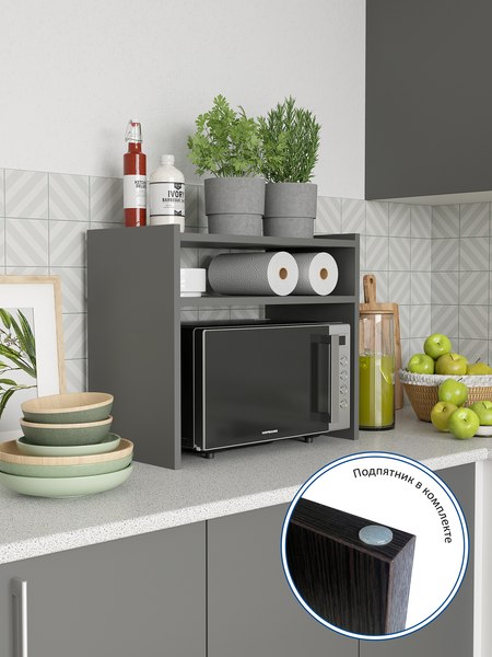 Полка Горизонт Мебель Асти под микроволновку