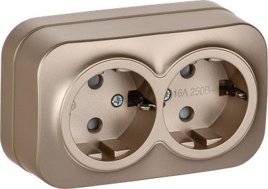 Розетка IEK Glory ERH24-K37M-16 - фото