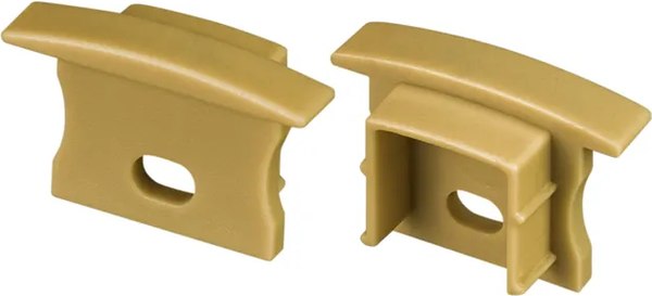 Заглушка для профиля Arlight ARH-LINE-2315-F с отверстием GOLD / 040002 - фото