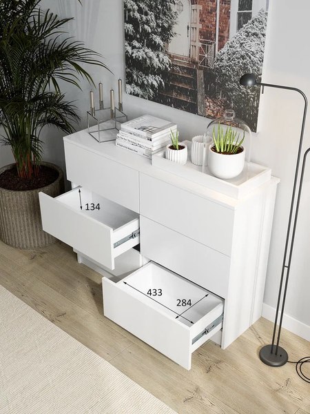 Комод Горизонт Мебель Нео 1050 6 ящиков