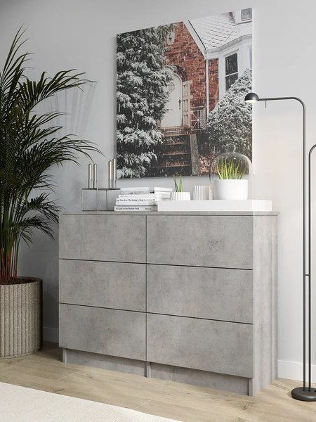 Комод Горизонт Мебель Нео 1050 6 ящиков