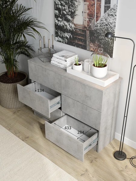 Комод Горизонт Мебель Нео 1050 6 ящиков