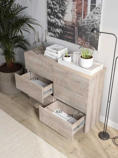 Комод Горизонт Мебель Нео 1050 6 ящиков