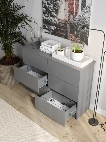 Комод Горизонт Мебель Нео 1050 6 ящиков