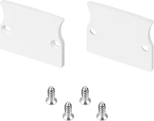 Заглушка для профиля Arlight ARH-СEIL-S14-SHADOW FLAT WHITE глухая / 042098 - фото