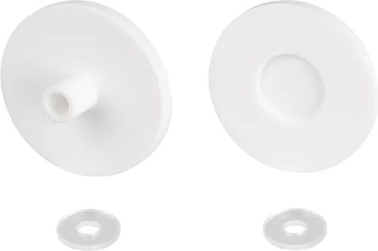 Заглушка для профиля Arlight ARL-MonLIGHT-ROUND-40-CAP-TOP-L-SET-WH / 048836 - фото