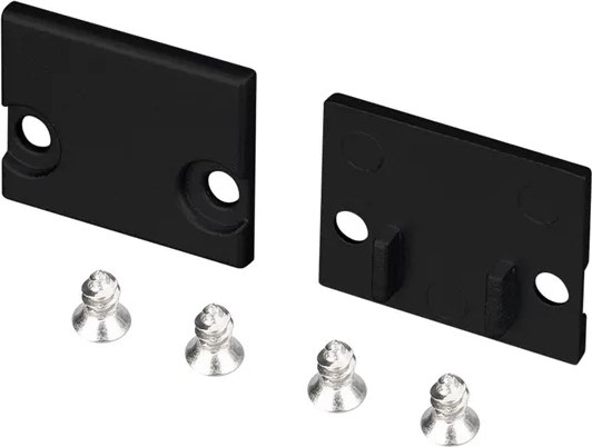 Заглушка для профиля Arlight FLOOR18-H15 BLACK глухая / 047411 - фото