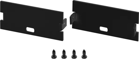 Заглушка для профиля Arlight FLOOR60 BLACK с отверстием / 046420 - фото