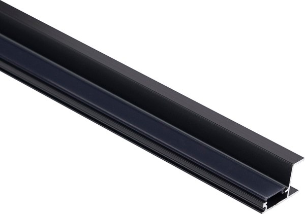 Профиль для светодиодной ленты AKS Capella-3018B накладной с черным экраном - фото