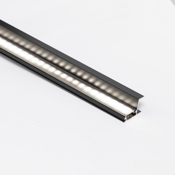 Профиль для светодиодной ленты AKS Capella-3018B накладной с черным экраном