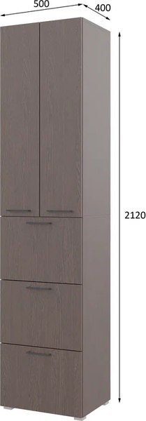 Шкаф-пенал Горизонт Мебель Бонн 500 3 ящика