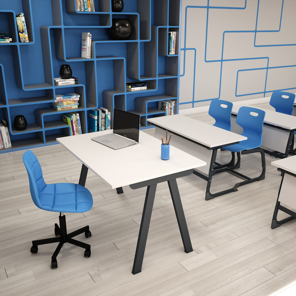 Обеденный стол Sheffilton SHT-TU92/TT 120x80 (антрацит/белый шагрень)