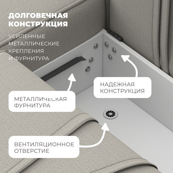 Диван угловой Лига Диванов Лига-065 левый / 129797L