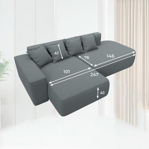 Диван угловой Лига Диванов Лига-065 левый / 129799L