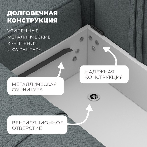 Диван угловой Лига Диванов Лига-065 левый / 129799L