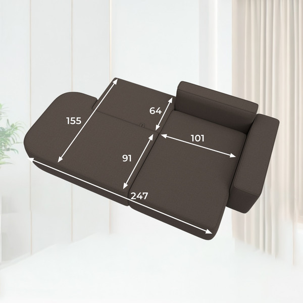 Диван угловой Лига Диванов Лига-065 правый / 129798