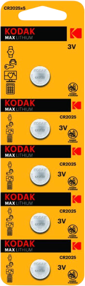 Комплект батареек Kodak MAX Lithium CR2025-5BL / Б0061961 - фото