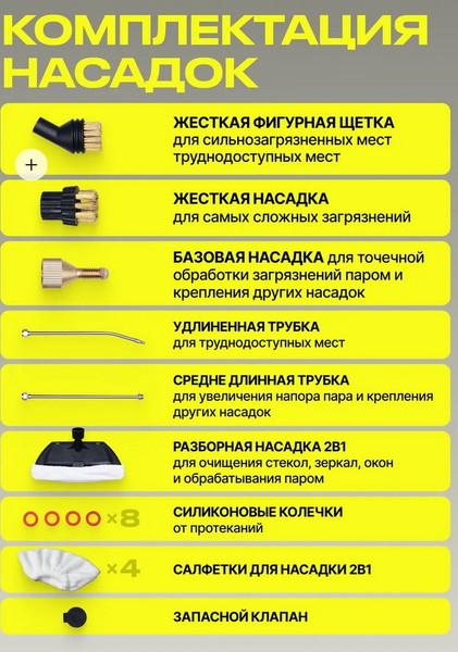 Пароочиститель Kunf TC-SC-003 B (черный)