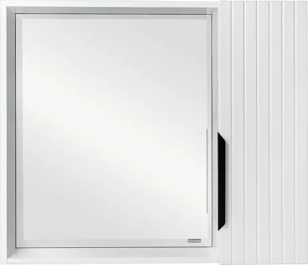 Шкаф с зеркалом для ванной Viant Сицилия 80 / VSIC80BEL-ZSH