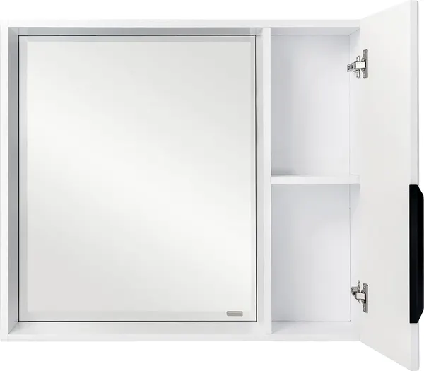 Шкаф с зеркалом для ванной Viant Сицилия 80 / VSIC80BEL-ZSH