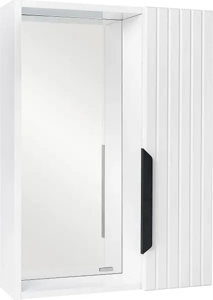 Шкаф с зеркалом для ванной Viant Сицилия 60 / VSIC60BEL-ZSH