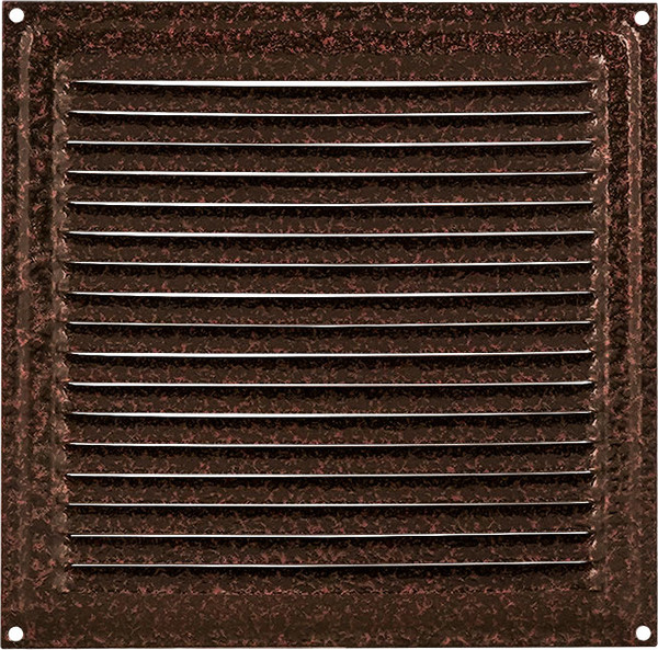 Решетка вентиляционная Нора-М 175x175 с сеткой / 19401 - фото