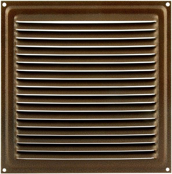 Решетка вентиляционная Нора-М 175x175 с сеткой / 5618 - фото