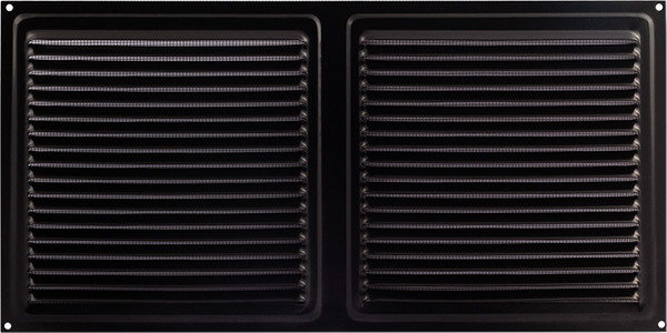 Решетка вентиляционная Нора-М 175x350 с сеткой / 18330 - фото