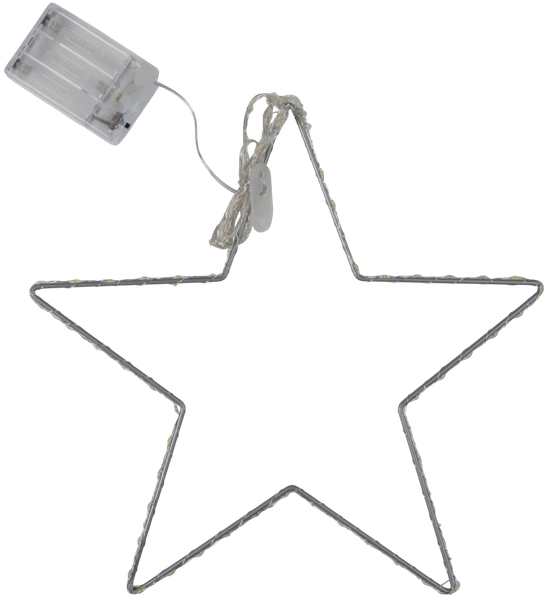 Подвеска новогодняя AksHome Тип 3 Звезда 30см 84LED 3АА - фото