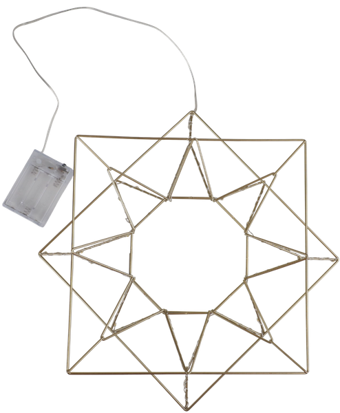 Подвеска новогодняя AksHome Тип 5 Солнце 35.5х5х35см 26LED 3АА - фото