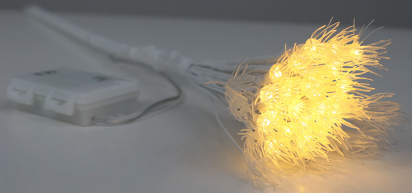 Ветка новогодняя AksHome Тип 8 Фейерверк 31х75см 25LED 3АА - фото