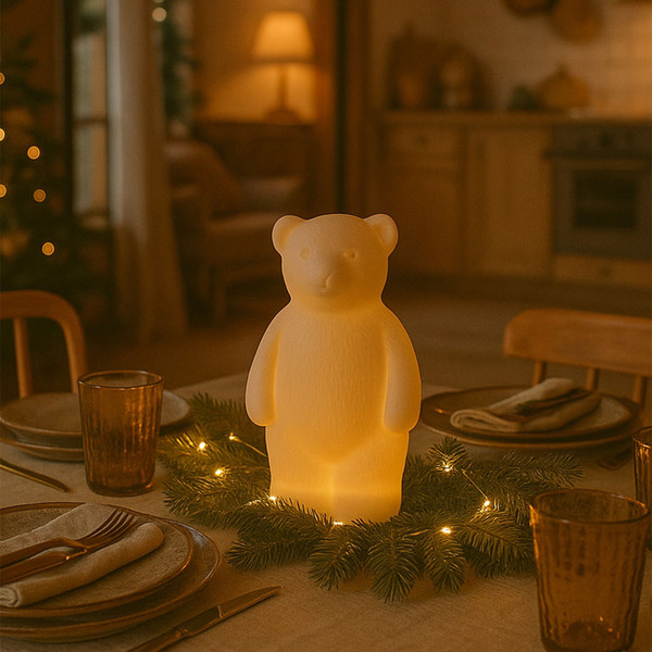 Ночник AksHome Тип 9 Мишка 9.5х8х17.8см 1LED LR44x3