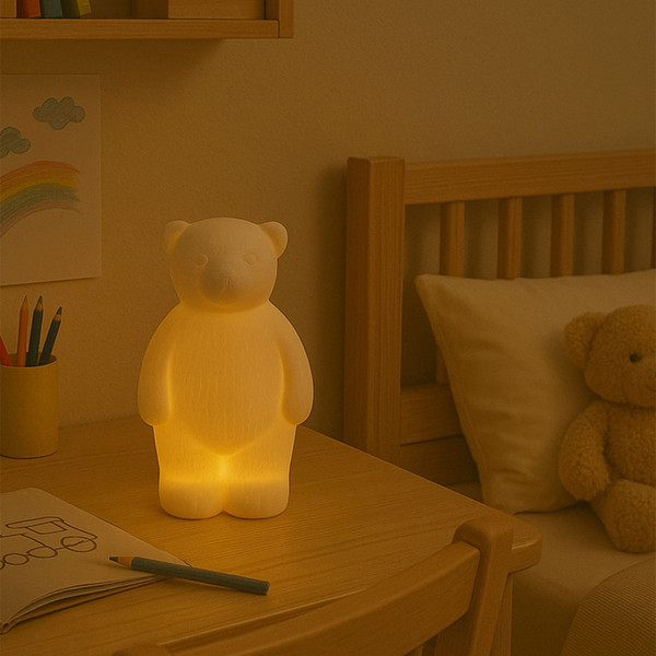 Ночник AksHome Тип 9 Мишка 9.5х8х17.8см 1LED LR44x3