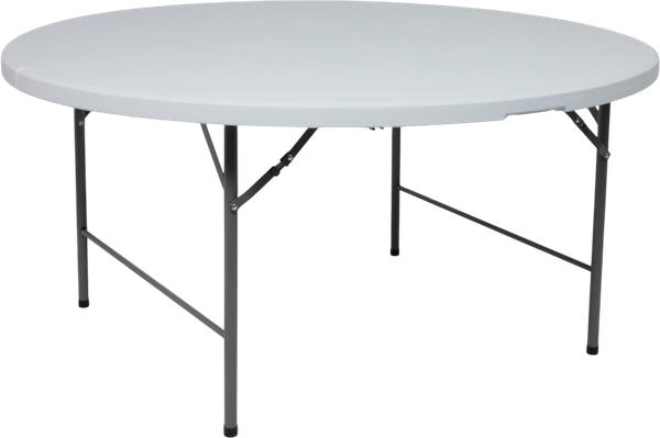 Стол складной AksHome Table тип 10 D152х74 (белый) - фото