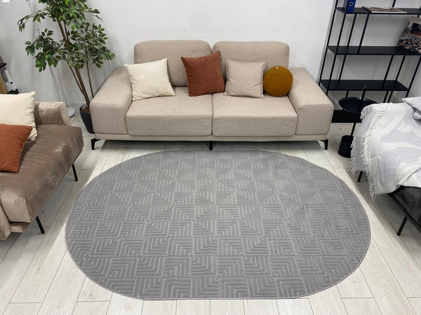 Ковер Radjab Carpet Сканди Сизаль Овал 10658A