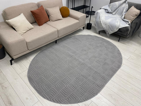 Ковер Radjab Carpet Сканди Сизаль Овал 10658A