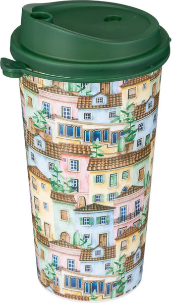 Многоразовый стакан Phibo Городские домики / 435254109 - фото