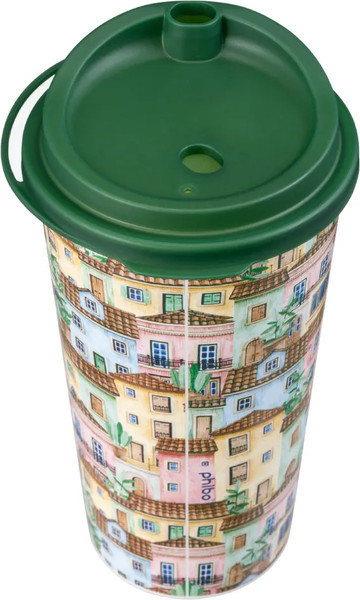Многоразовый стакан Phibo Городские домики / 435254109