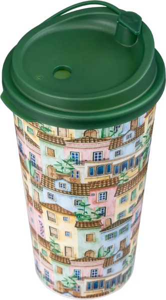 Многоразовый стакан Phibo Городские домики / 435254109