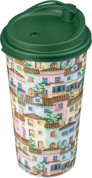 Многоразовый стакан Phibo Городские домики / 435254109