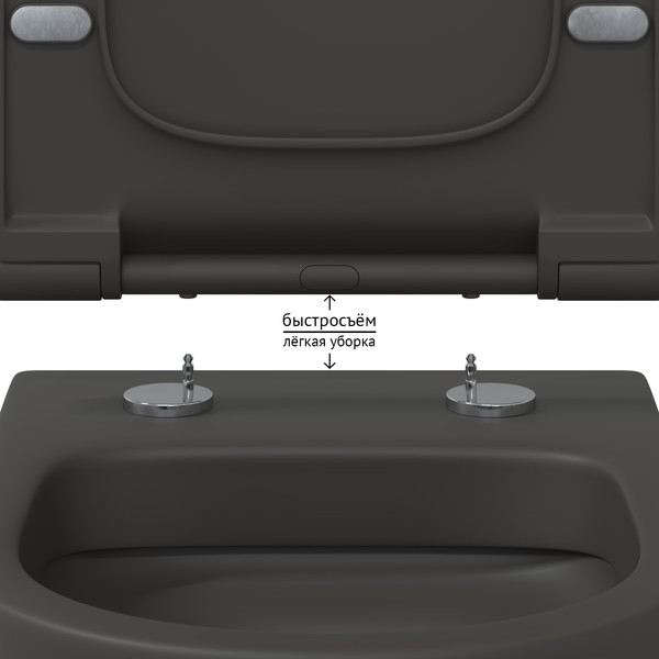 Сиденье для унитаза Berges Ego XL Slim SO / 012020