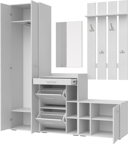 Секция в прихожую Кортекс-мебель Лара СП7