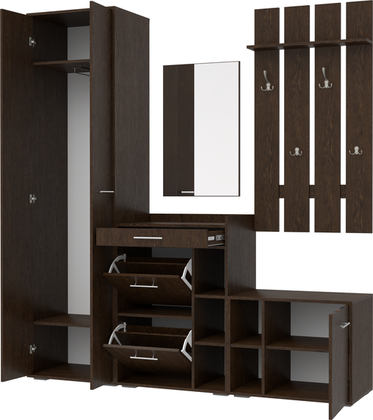 Секция в прихожую Кортекс-мебель Лара СП7