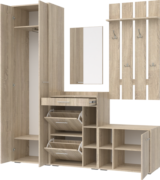 Секция в прихожую Кортекс-мебель Лара СП7